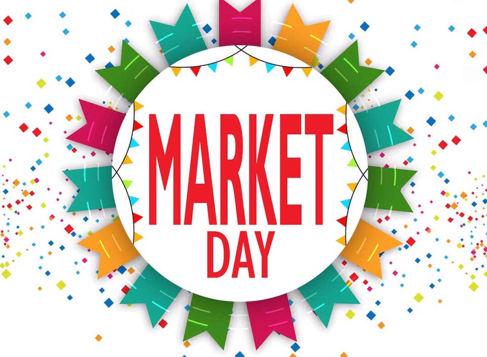 Market Day flag circle