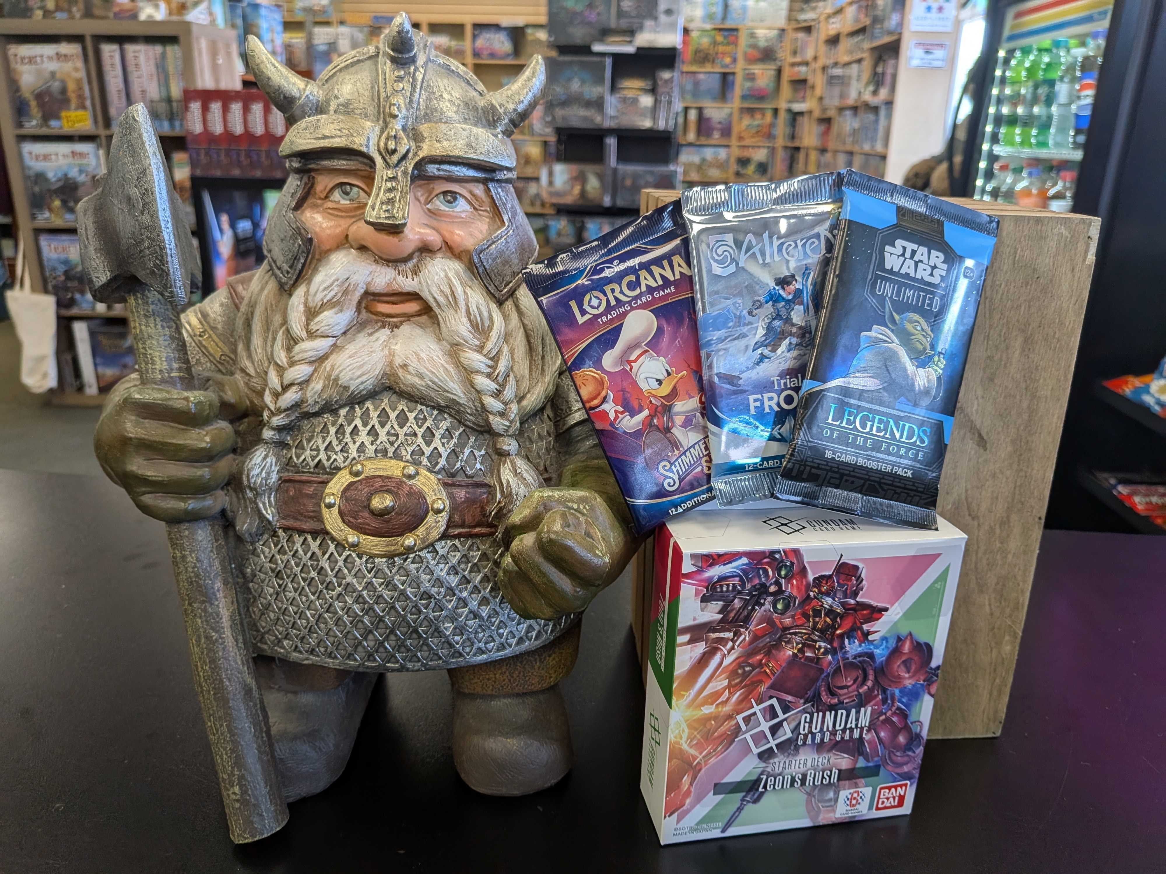 Trading Card Game boosters with Viktor Viking